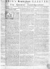 Aris's Birmingham Gazette Monday 01 November 1756 Page 1