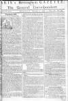 Aris's Birmingham Gazette Monday 06 December 1756 Page 1