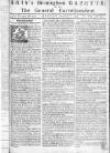 Aris's Birmingham Gazette Monday 12 September 1757 Page 1