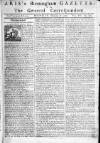 Aris's Birmingham Gazette Monday 26 December 1757 Page 1