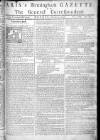 Aris's Birmingham Gazette Monday 09 January 1758 Page 1