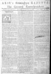 Aris's Birmingham Gazette Monday 16 January 1758 Page 1