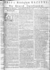 Aris's Birmingham Gazette Monday 06 February 1758 Page 1