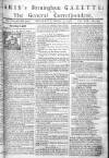 Aris's Birmingham Gazette Monday 13 February 1758 Page 1