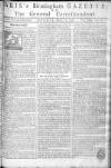 Aris's Birmingham Gazette Monday 13 March 1758 Page 1