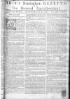 Aris's Birmingham Gazette Monday 24 April 1758 Page 1