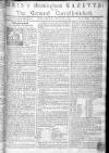 Aris's Birmingham Gazette Monday 22 May 1758 Page 1