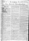 Aris's Birmingham Gazette Monday 20 November 1758 Page 1