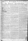 Aris's Birmingham Gazette Monday 23 April 1759 Page 1