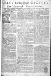 Aris's Birmingham Gazette Monday 14 January 1760 Page 1