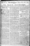 Aris's Birmingham Gazette Monday 14 July 1760 Page 1