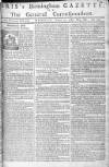 Aris's Birmingham Gazette Monday 11 August 1760 Page 1