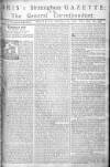 Aris's Birmingham Gazette Monday 29 September 1760 Page 1