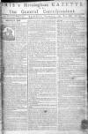 Aris's Birmingham Gazette Monday 17 November 1760 Page 1
