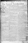 Aris's Birmingham Gazette Monday 12 January 1761 Page 1