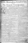 Aris's Birmingham Gazette Monday 19 January 1761 Page 1