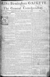 Aris's Birmingham Gazette Monday 02 February 1761 Page 1