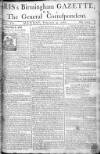 Aris's Birmingham Gazette Monday 09 February 1761 Page 1