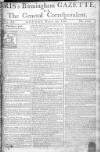 Aris's Birmingham Gazette Monday 30 March 1761 Page 1