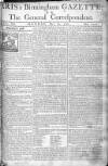 Aris's Birmingham Gazette Monday 18 May 1761 Page 1