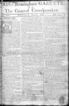 Aris's Birmingham Gazette Monday 08 June 1761 Page 1