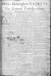 Aris's Birmingham Gazette Monday 03 August 1761 Page 1