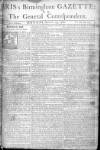 Aris's Birmingham Gazette Monday 24 August 1761 Page 1