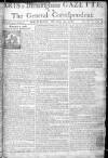 Aris's Birmingham Gazette Monday 26 October 1761 Page 1