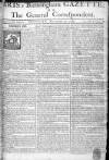 Aris's Birmingham Gazette Monday 23 November 1761 Page 1