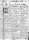 Aris's Birmingham Gazette Monday 01 November 1762 Page 1