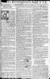 Aris's Birmingham Gazette Monday 04 July 1763 Page 1