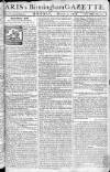Aris's Birmingham Gazette Monday 05 March 1764 Page 1