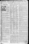 Aris's Birmingham Gazette Monday 12 March 1764 Page 1