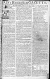 Aris's Birmingham Gazette Monday 25 March 1765 Page 1