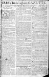Aris's Birmingham Gazette Monday 09 September 1765 Page 1