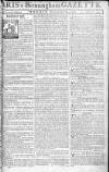 Aris's Birmingham Gazette Monday 16 September 1765 Page 1