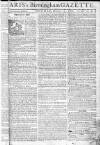 Aris's Birmingham Gazette Monday 17 March 1766 Page 1