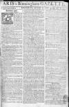 Aris's Birmingham Gazette Monday 06 October 1766 Page 1