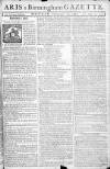 Aris's Birmingham Gazette Monday 23 February 1767 Page 1
