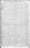 Aris's Birmingham Gazette Monday 25 January 1768 Page 1