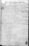 Aris's Birmingham Gazette Monday 26 September 1768 Page 1