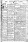 Aris's Birmingham Gazette Monday 20 March 1769 Page 1