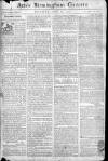 Aris's Birmingham Gazette Monday 12 March 1770 Page 1