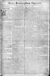 Aris's Birmingham Gazette Monday 22 October 1770 Page 1