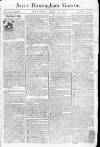 Aris's Birmingham Gazette Monday 13 January 1772 Page 1