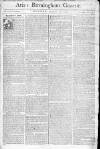 Aris's Birmingham Gazette Monday 10 February 1772 Page 1