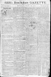 Aris's Birmingham Gazette Monday 16 March 1772 Page 1