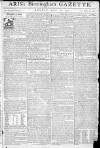 Aris's Birmingham Gazette Monday 27 April 1772 Page 1