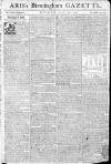 Aris's Birmingham Gazette Monday 20 July 1772 Page 1