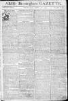 Aris's Birmingham Gazette Monday 31 August 1772 Page 1